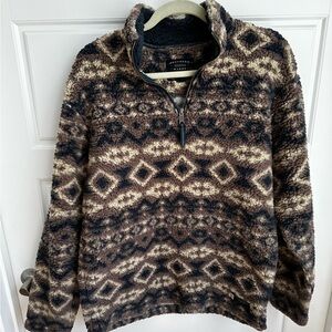 SOUTHERN MARSH Limited Edition Appalachian Peak Sherpa Pullover Size Small